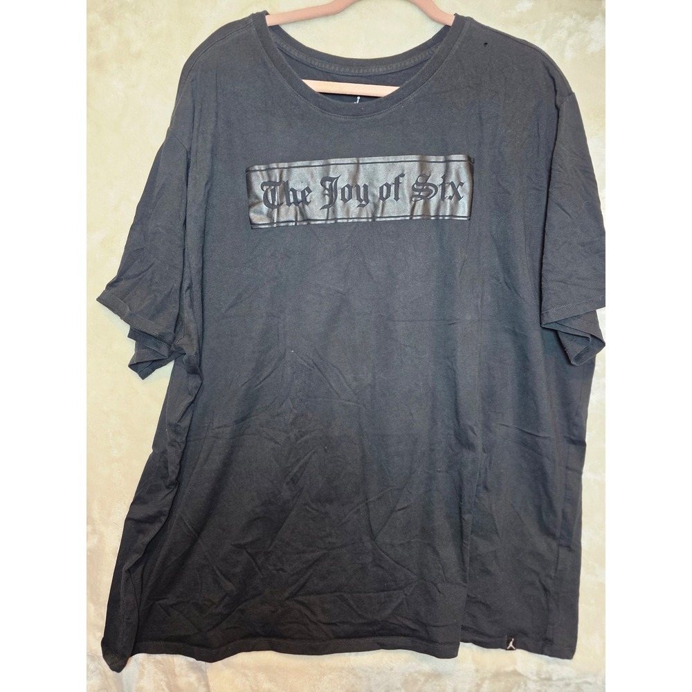Jordan Mens The Joy of Six Championship Years Graphic T-Shirt Black 4XL